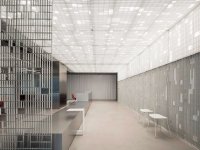 现代个性格栅办公室装修装饰设计-1567-02