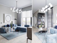 现代简约家居装修装饰室内设计效果-B915