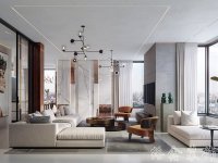 现代网红风家居装修装饰室内设计效果-F503